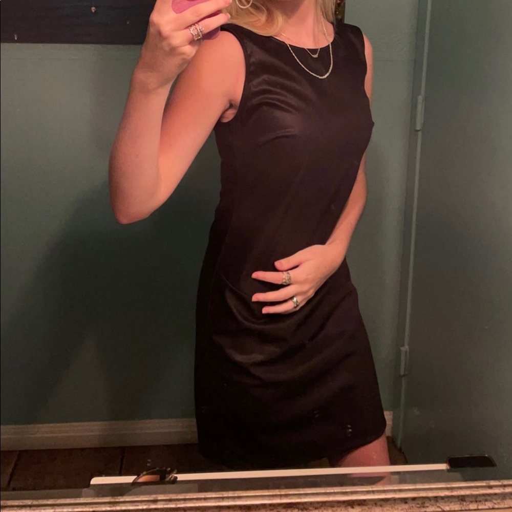 Helmut Lang Wet Look Body Con Dress